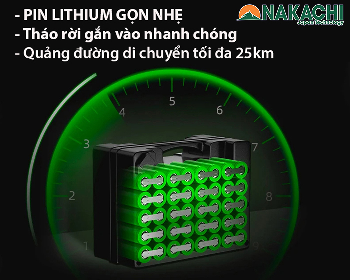 Pin xe lăn điện Nakchi NC-001